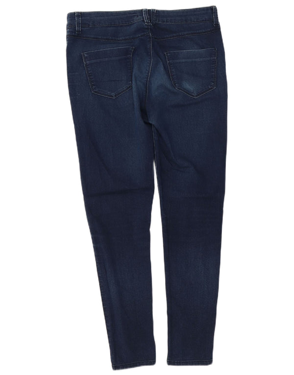 Marks & Spencer Womens Jegging Jeans UK 14 Medium W32 L28 Navy Blue Cotton