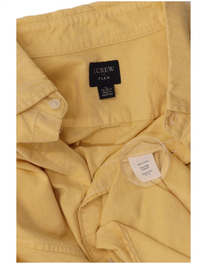 J. Crew Mens Shirt Size 16 1/2 Large Yellow Cotton