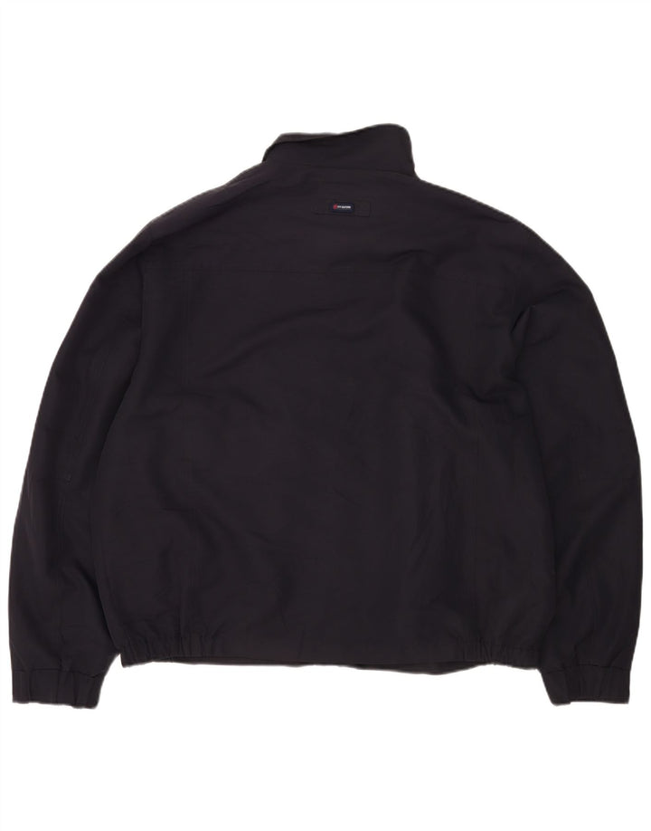 Ivy Oxford Mens Rain Jacket IT 56 3XL Navy Blue Polyester
