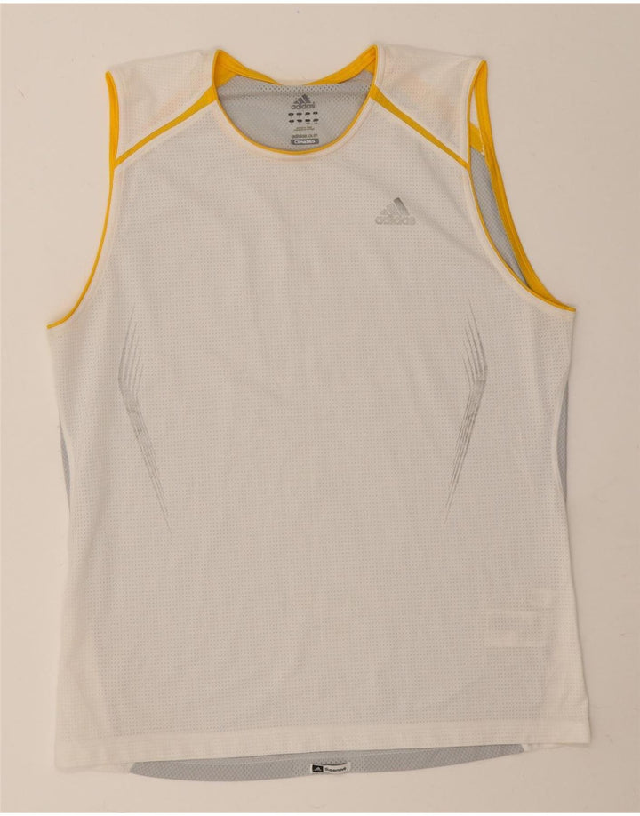 Adidas Mens Clima 365 Vest Top Large White Polyester
