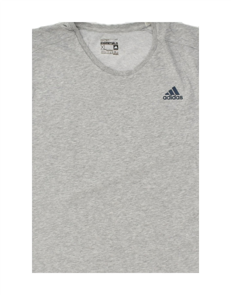 ADIDAS Mens Climalite T-Shirt Top XL Grey Cotton | Vintage Adidas | Thrift | Second-Hand Adidas | Used Clothing | Messina Hembry 