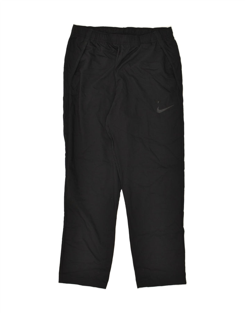 NIKE Mens Dri Fit Tracksuit Trousers Large Black Polyester | Vintage Nike | Thrift | Second-Hand Nike | Used Clothing | Messina Hembry 