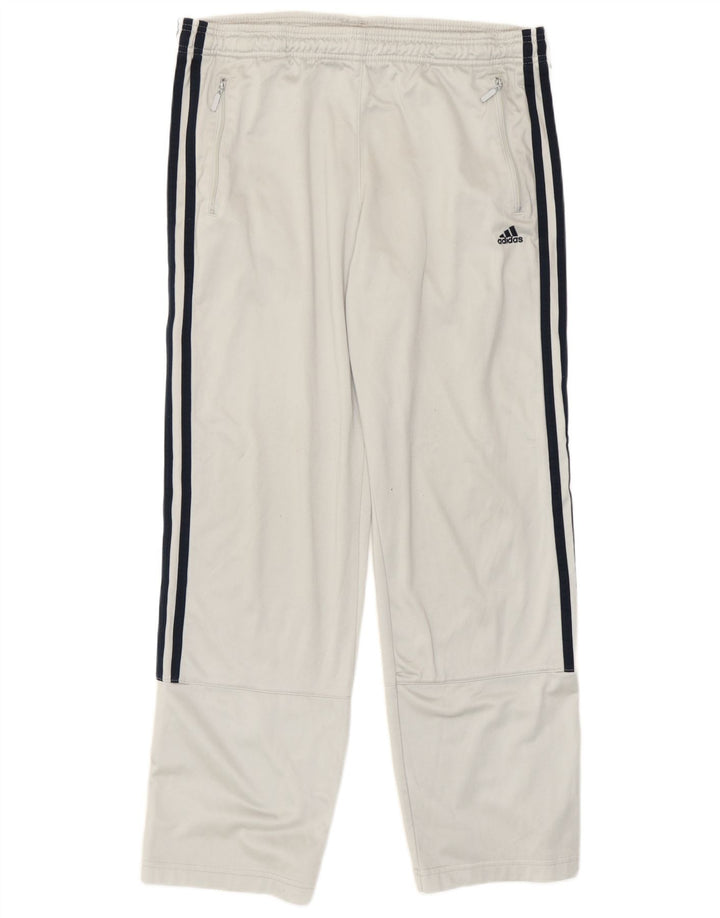 Adidas Mens Tracksuit Trousers Large  Grey Polyester