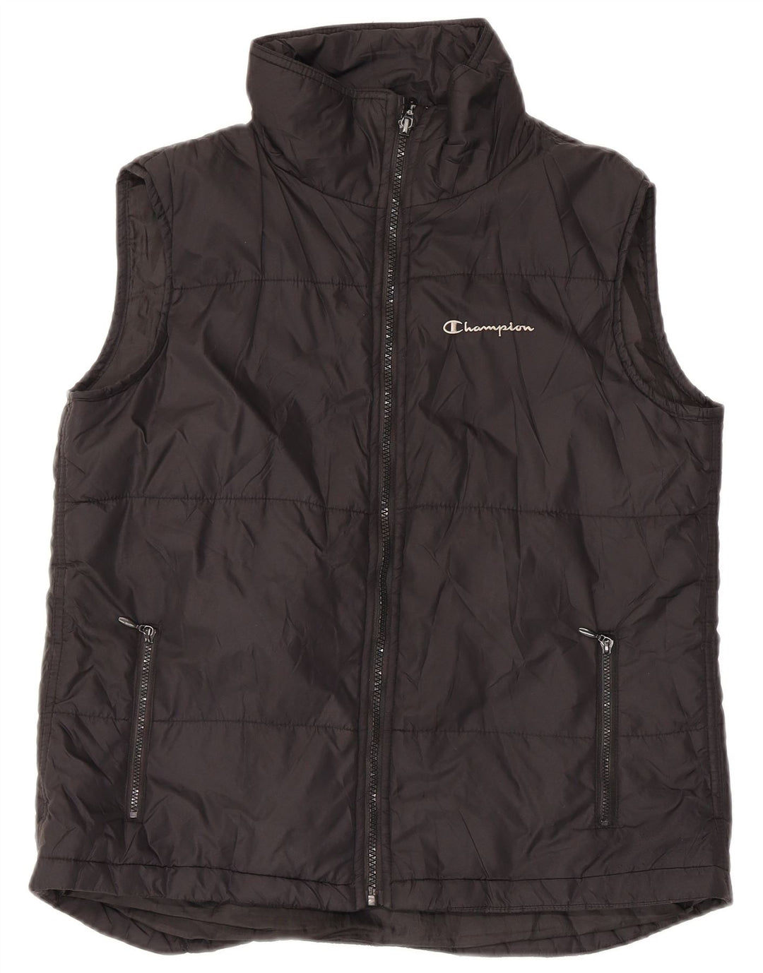 Champion Womens Padded Gilet UK 14 Large  Black Nylon