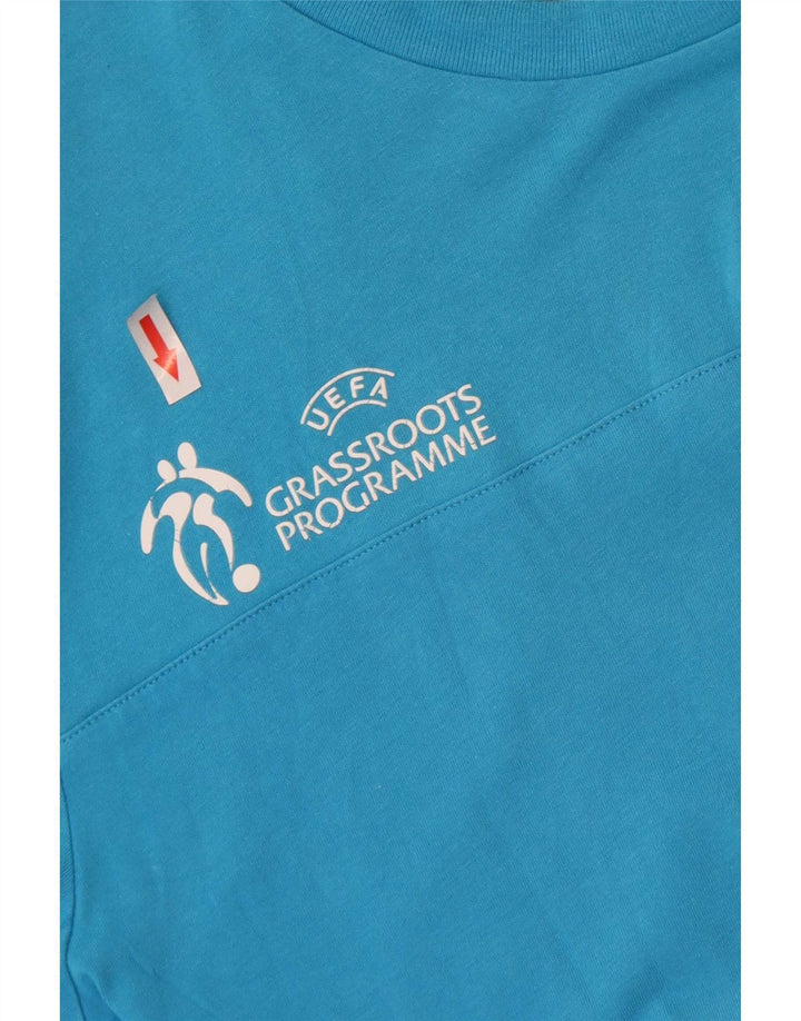 Adidas Mens UEFA Grassroots Programme Graphic T-Shirt Top Medium Blue