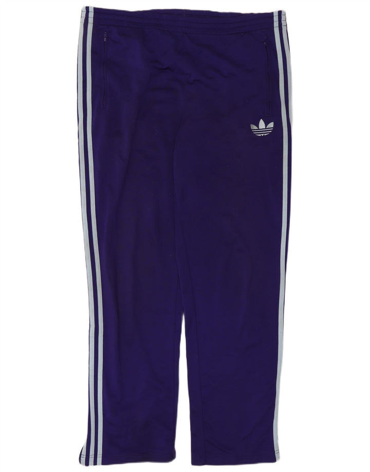 ADIDAS Mens Tracksuit Trousers Large  Purple Polyester