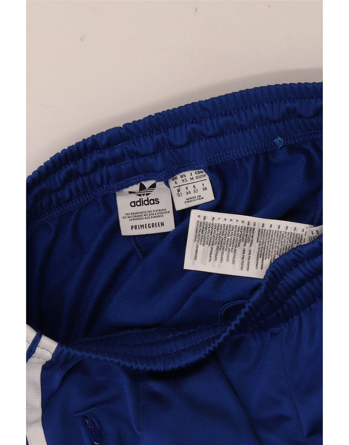 Adidas Womens Tracksuit Trousers UK 6 XS Blue Polyester