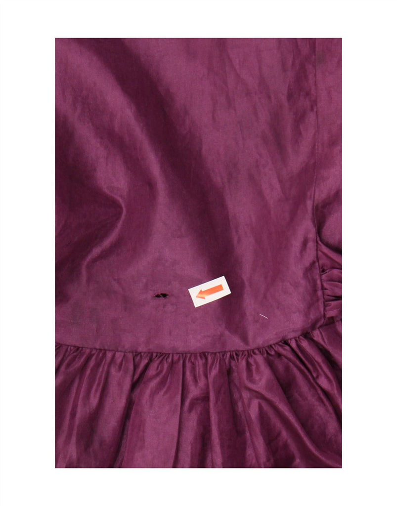 KIKO Girls Long Sleeve A-Line Dress 8-9 Years Purple Vintage Kiko and Second-Hand Kiko from Messina Hembry 