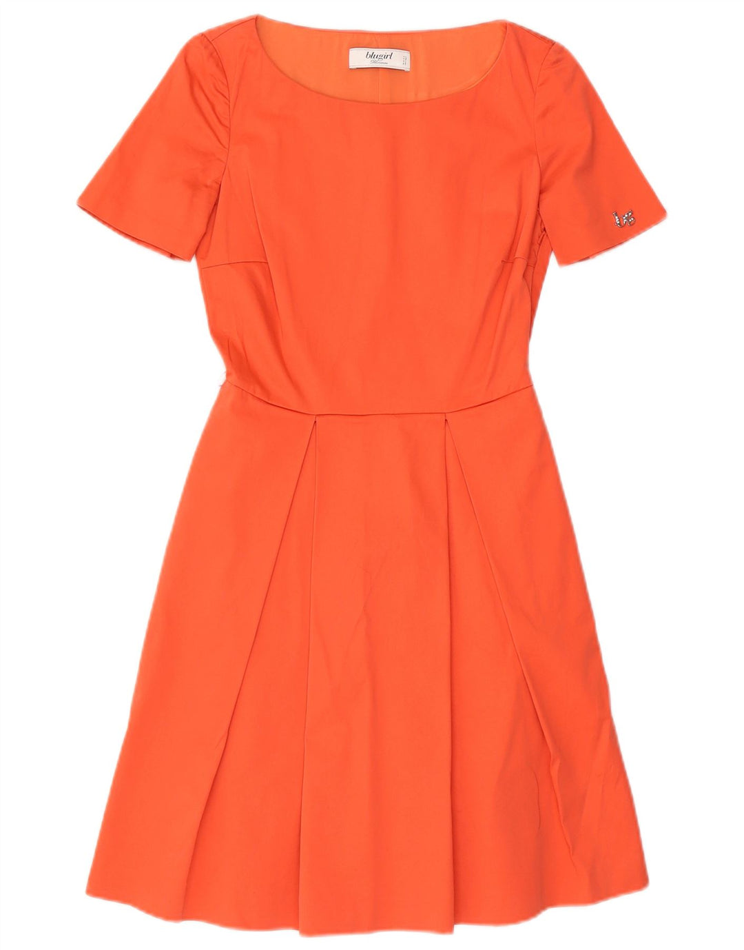 Blumarine Womens Blugirl A-Line Dress IT 40 Small Orange Cotton – Messina  Hembry