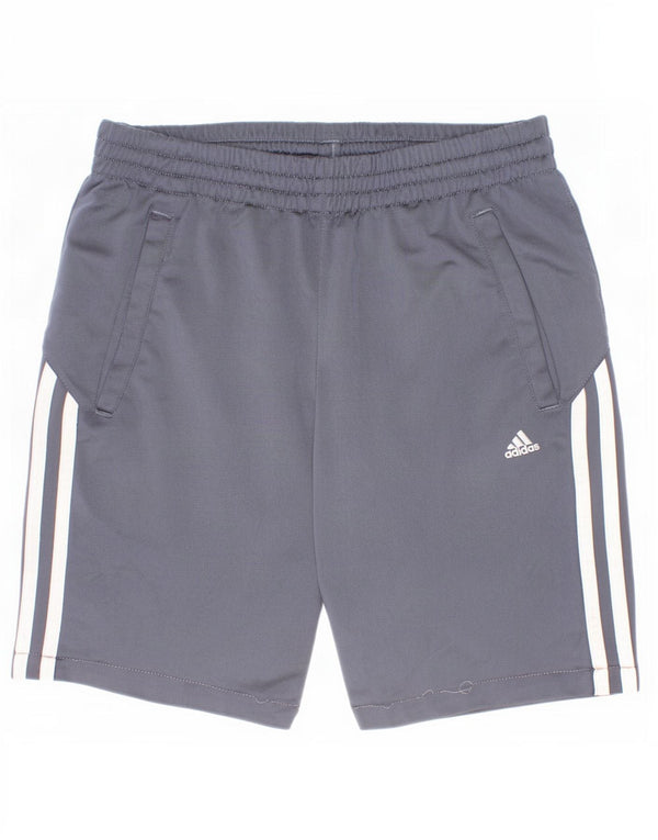 Adidas Boys Sport Shorts 11-12 Years Grey Polyester