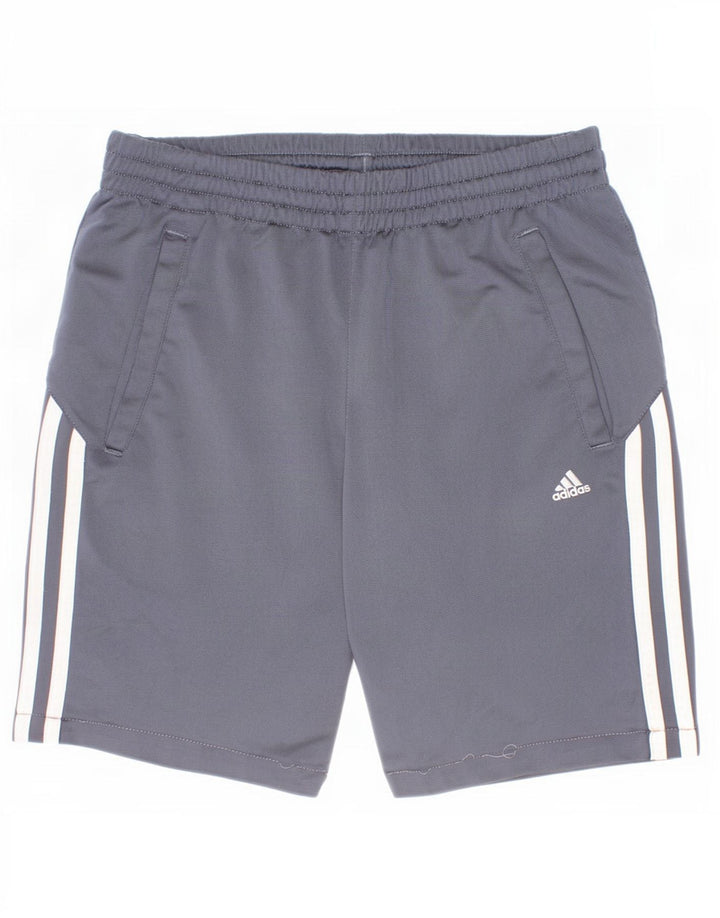 Adidas Boys Sport Shorts 11-12 Years Grey Polyester