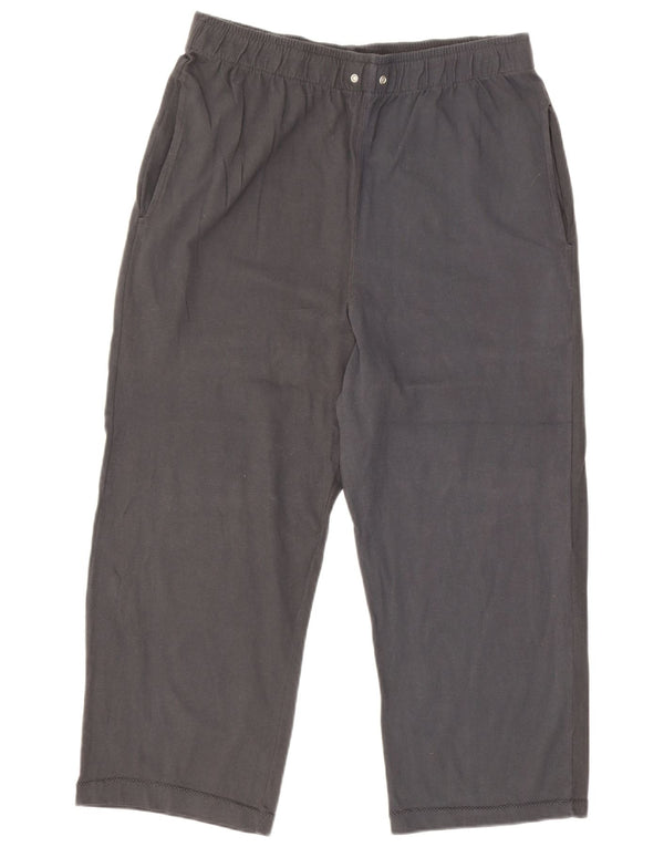 Champion Womens Capri Tracksuit Trousers XL Grey Cotton