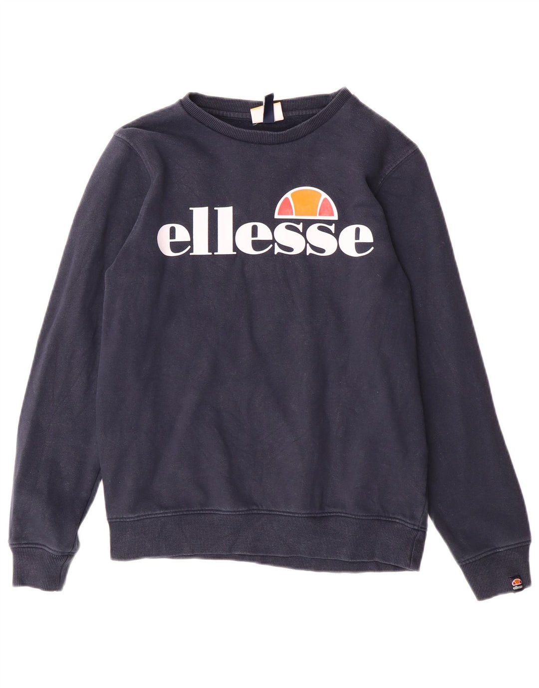 Ellesse Boys Graphic Sweatshirt Jumper 12-13 Years Navy Blue Cotton