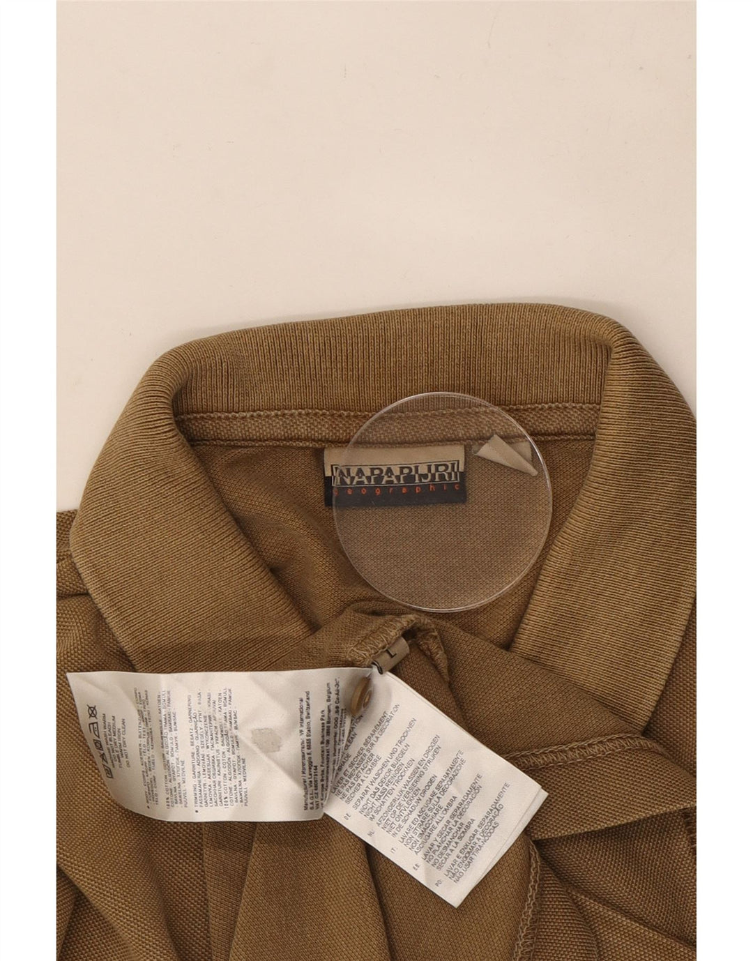 Napapijri Mens Polo Shirt Large Brown