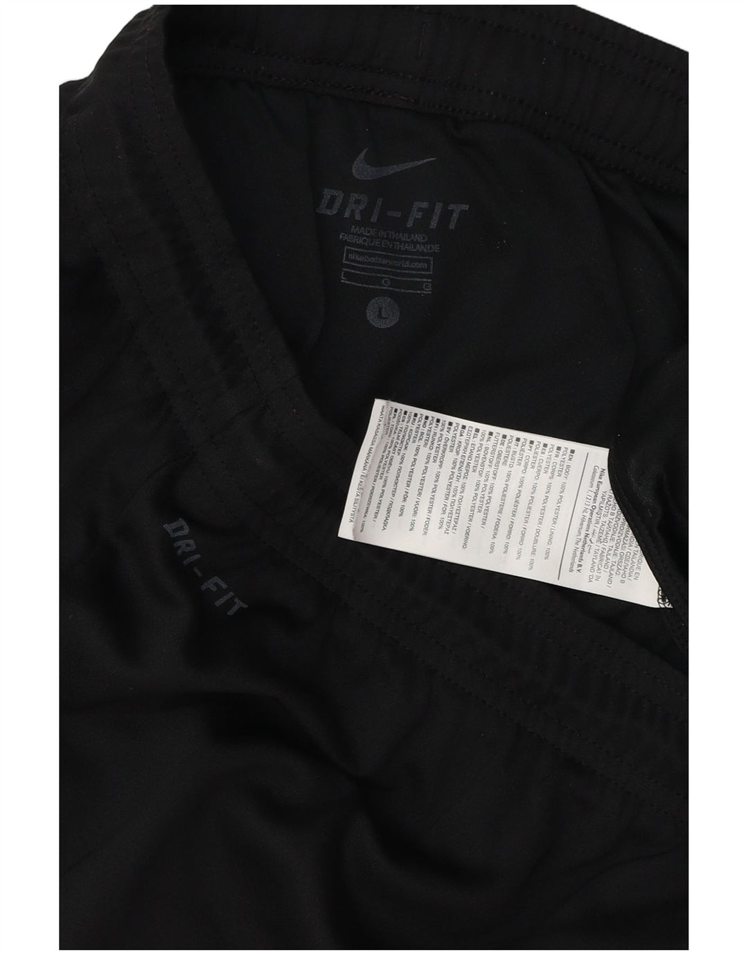Nike Mens Dri Fit Sport Shorts Large Black Polyester