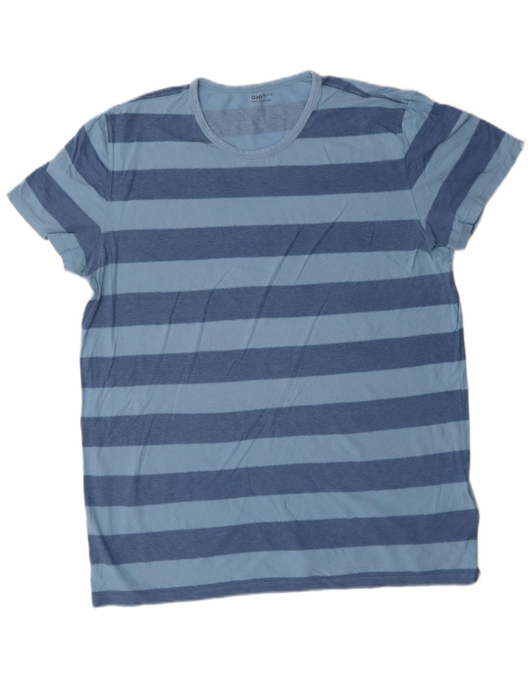 Gap Mens T-Shirt Top XL Blue Striped Cotton