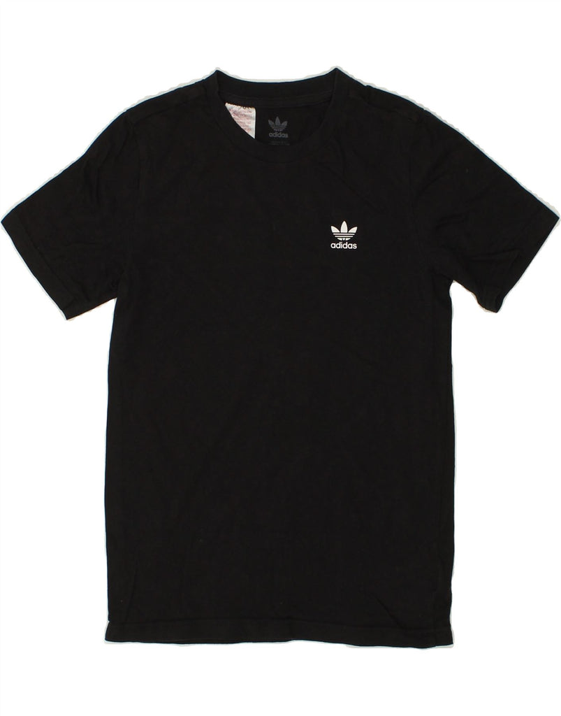 ADIDAS Boys T-Shirt Top 10-11 Years Black Cotton | Vintage Adidas | Thrift | Second-Hand Adidas | Used Clothing | Messina Hembry 