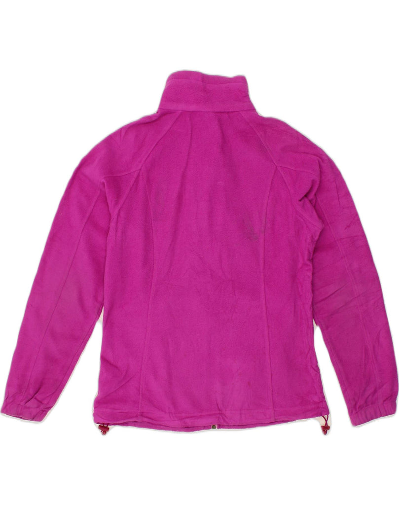 COLUMBIA Womens Fleece Jacket UK 14 Medium Pink Polyester | Vintage Columbia | Thrift | Second-Hand Columbia | Used Clothing | Messina Hembry 