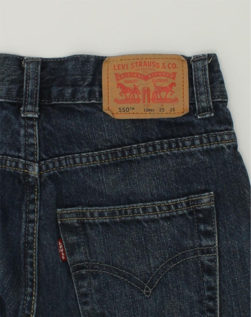 LEVI'S Boys 550 Relaxed Fit Straight Jeans 9-10 Years W25 L25 Navy Blue | Vintage Levi's | Thrift | Second-Hand Levi's | Used Clothing | Messina Hembry 