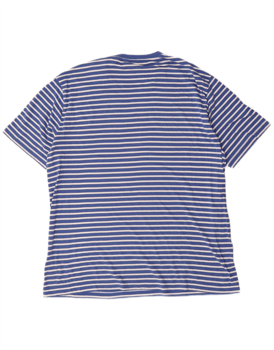 Gant Mens T-Shirt Top 2XL Blue Striped Cotton