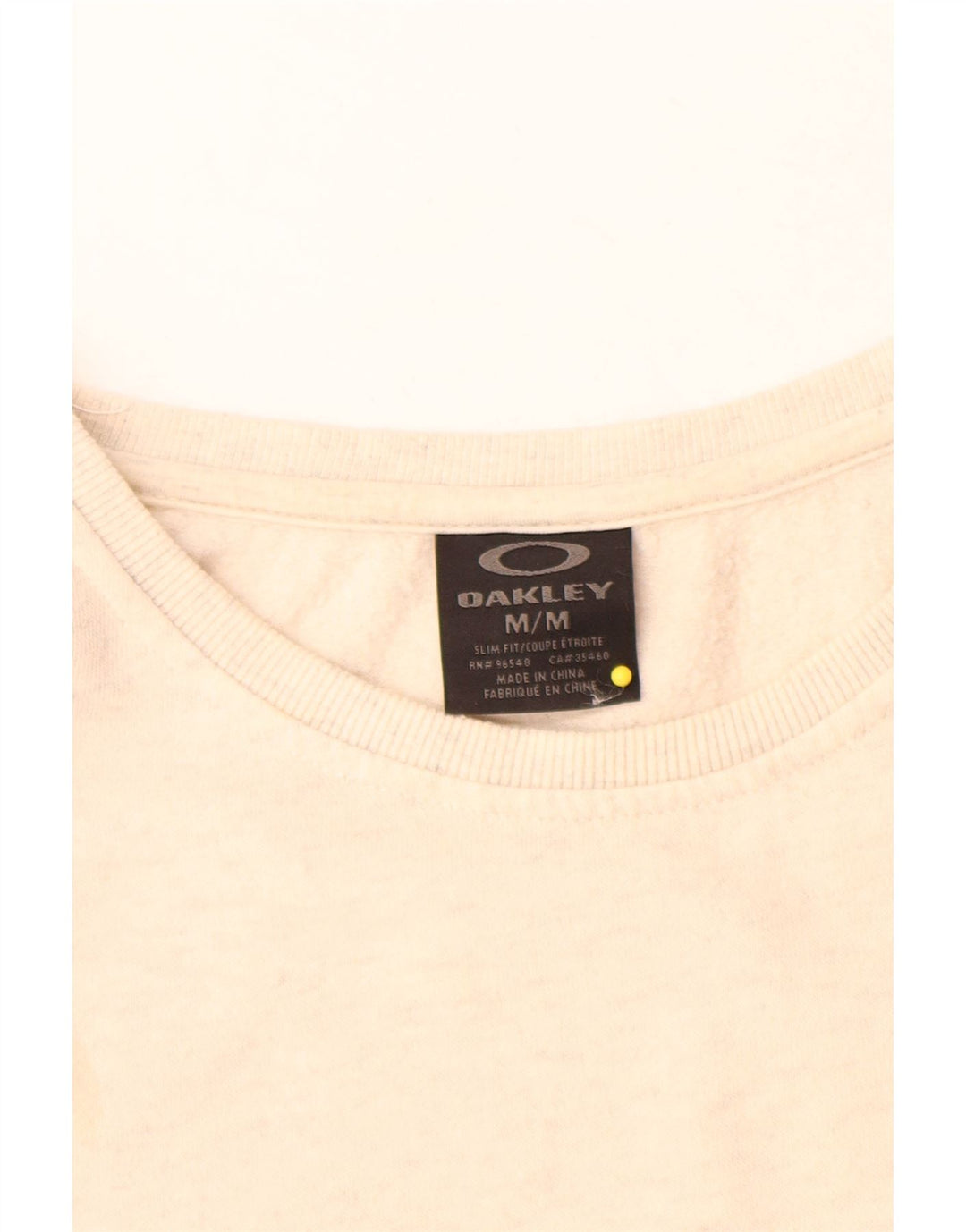 Oakley Mens Sweatshirt Jumper Medium Off White Flecked