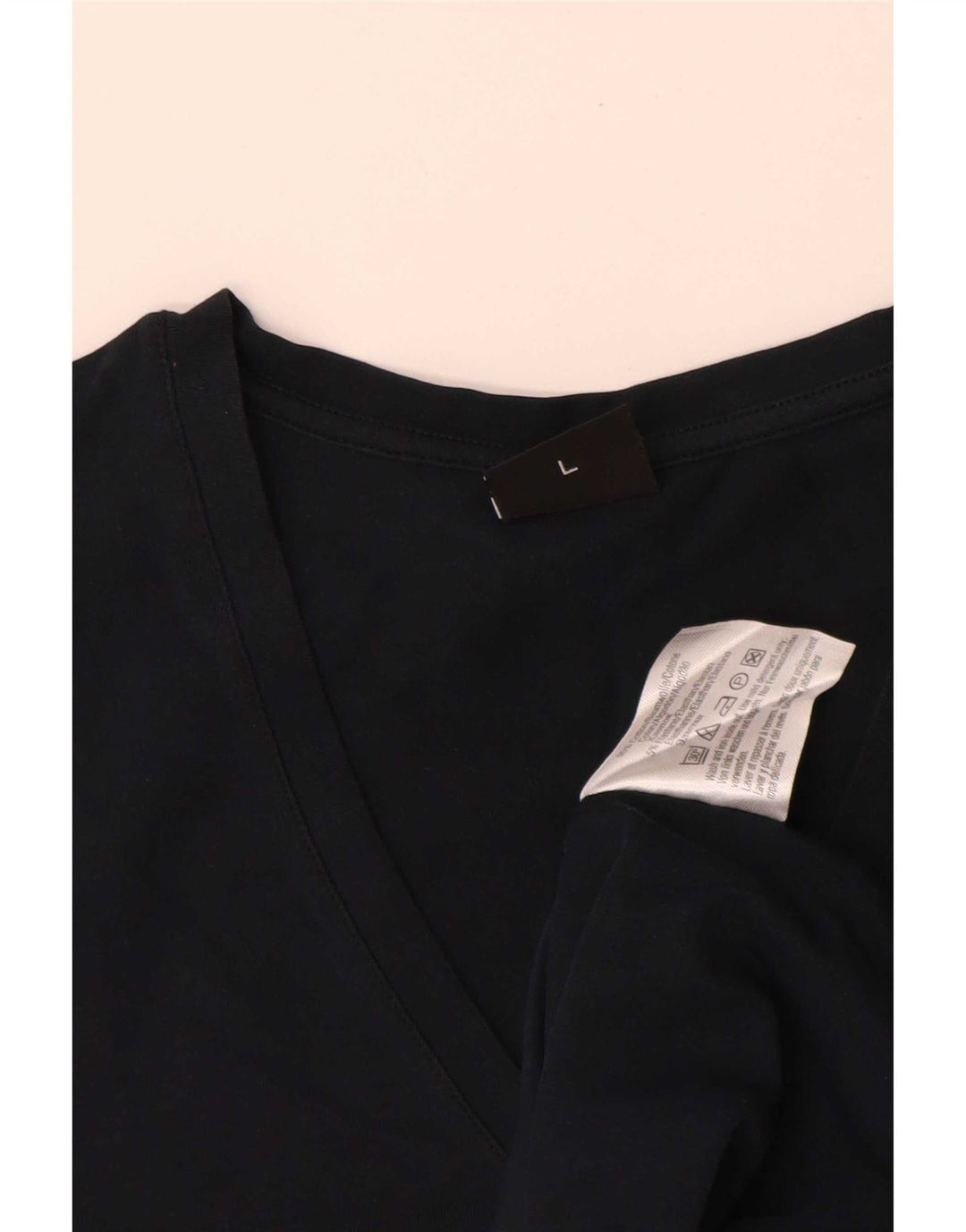 Hugo Boss Mens T-Shirt Top Large Navy Blue Cotton