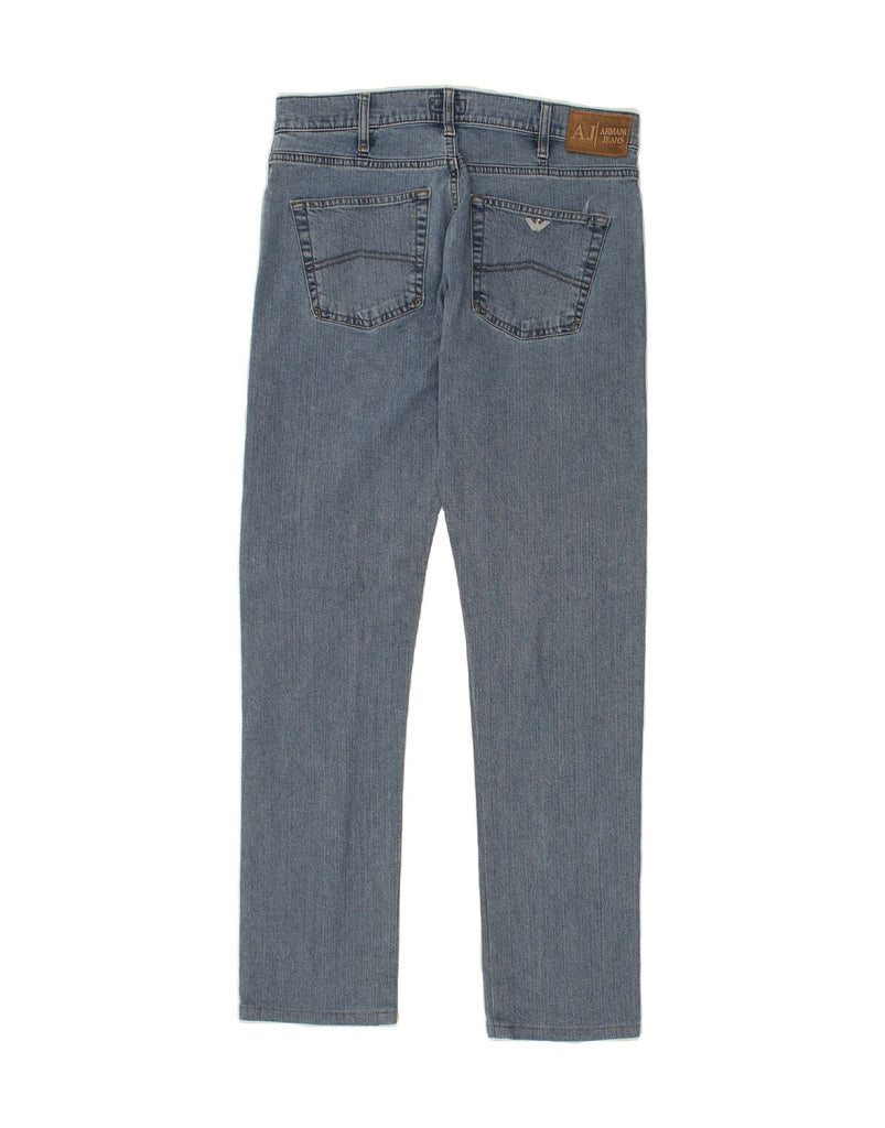 ARMANI Mens Slim Jeans W33 L30  Blue Cotton | Vintage Armani | Thrift | Second-Hand Armani | Used Clothing | Messina Hembry 