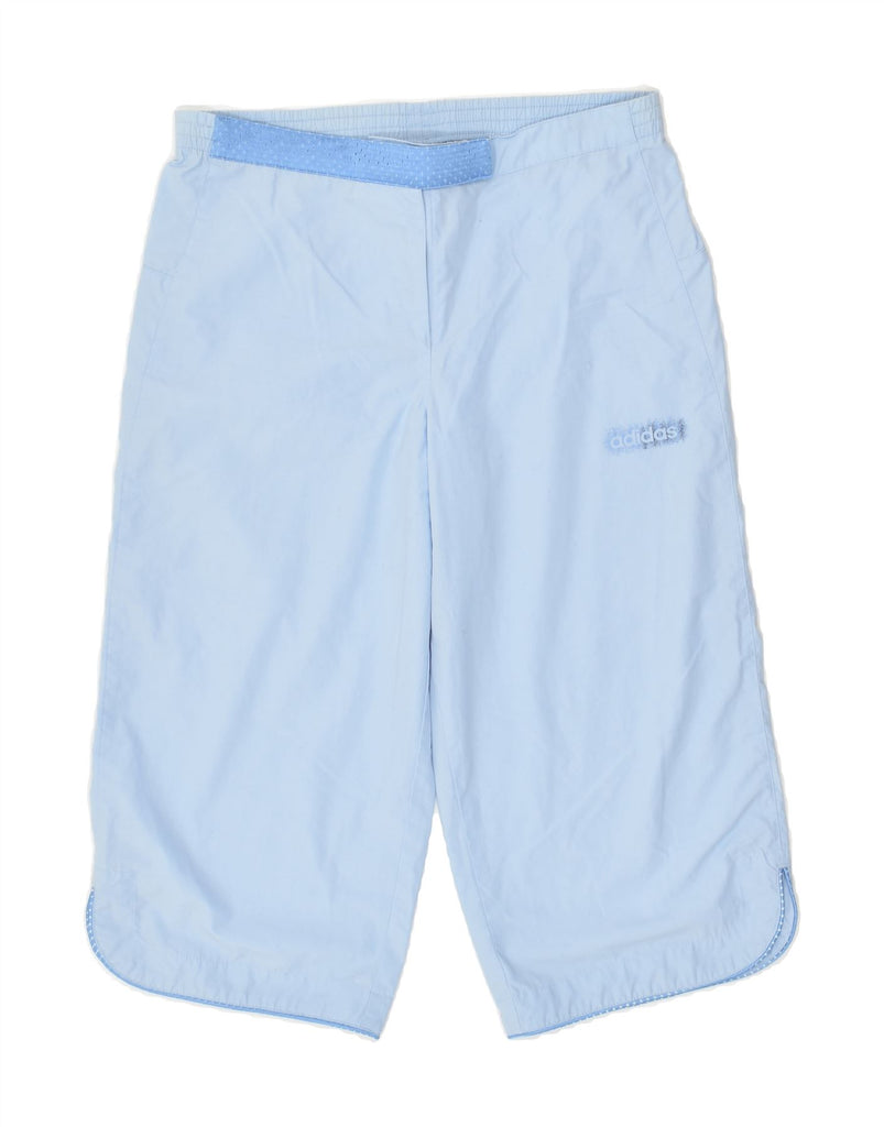 ADIDAS Girls Sport Shorts 13-14 Years Blue Polyester | Vintage Adidas | Thrift | Second-Hand Adidas | Used Clothing | Messina Hembry 