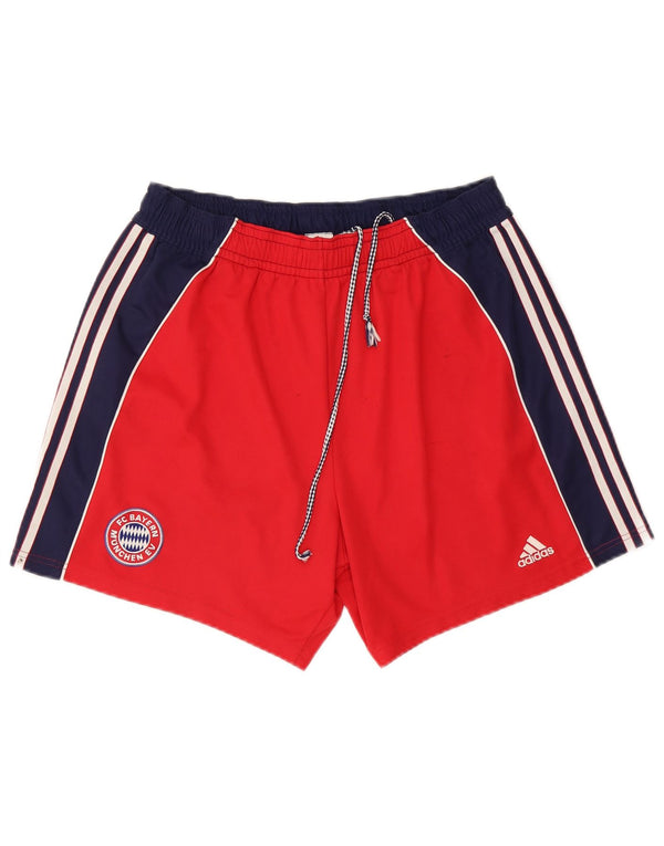 Adidas Mens FC Bayern Munchen Graphic Sport Shorts Large Red Colourblock