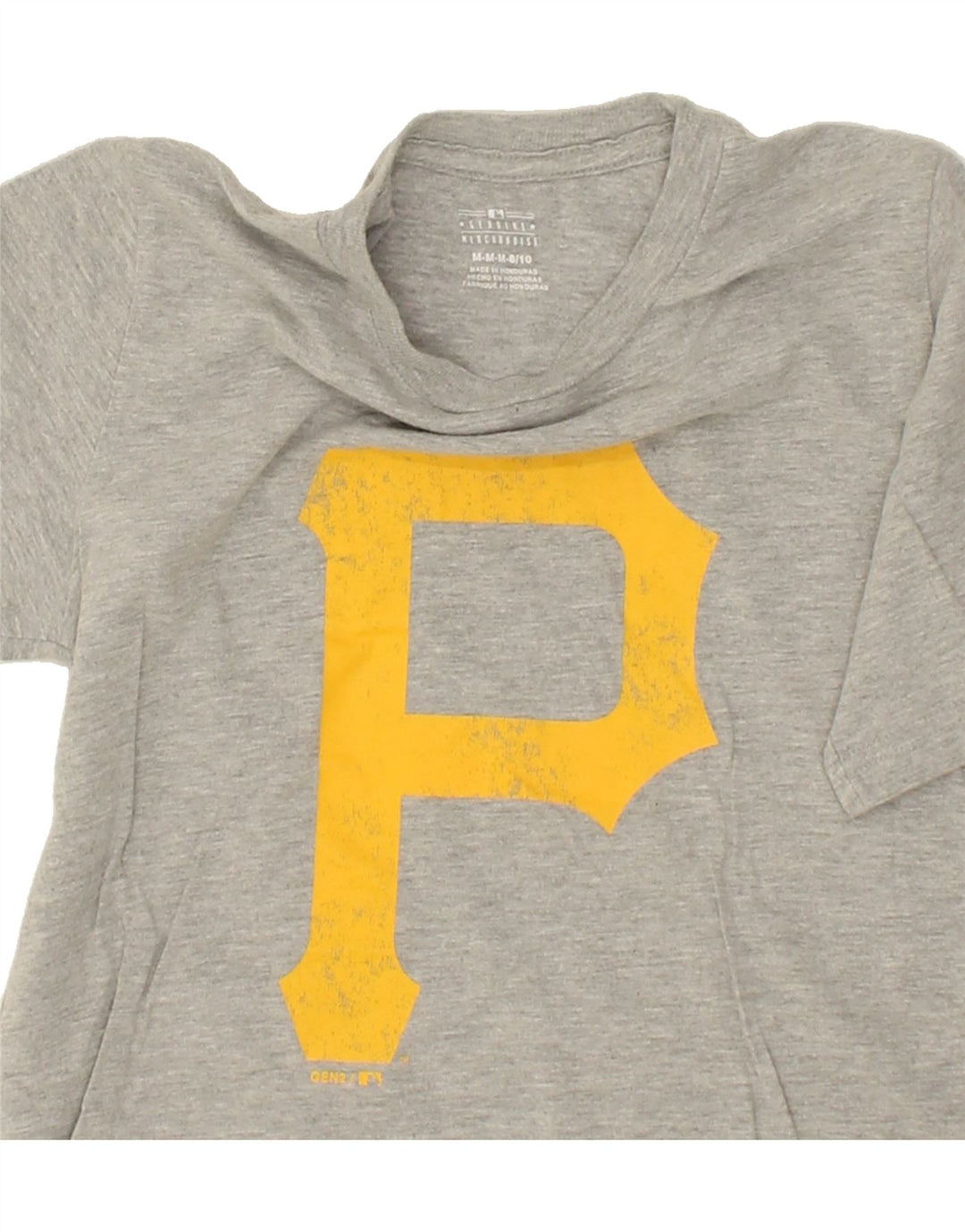 MAJESTIC Boys Graphic T-Shirt Top 8-9 Years Medium Grey Cotton Vintage Majestic and Second-Hand Majestic from Messina Hembry 