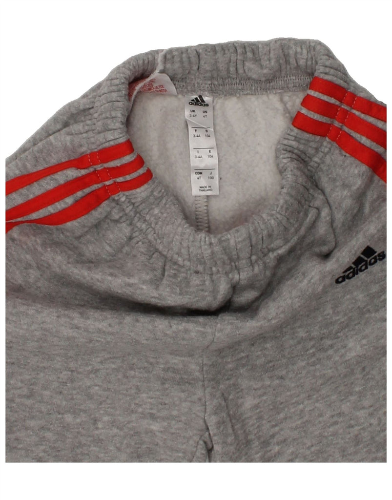 ADIDAS Boys Tracksuit Trousers Joggers 3-4 Years Grey | Vintage Adidas | Thrift | Second-Hand Adidas | Used Clothing | Messina Hembry 