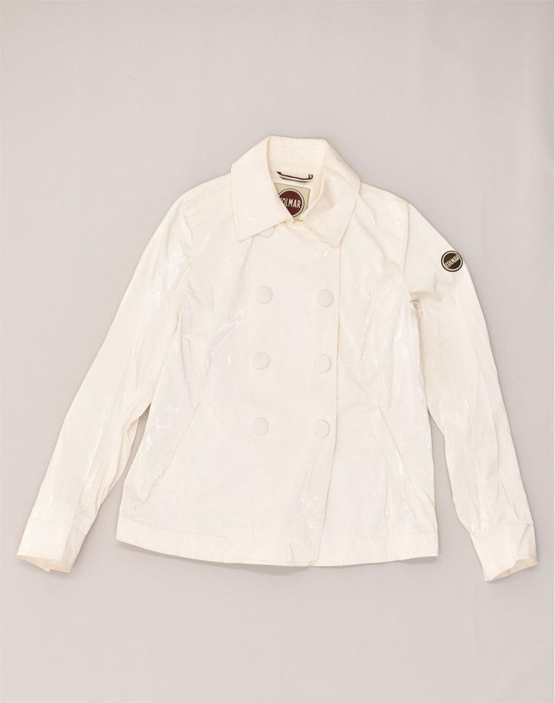 COLMAR Womens Waterproof Jacket IT 42 Medium White | Vintage Colmar | Thrift | Second-Hand Colmar | Used Clothing | Messina Hembry 