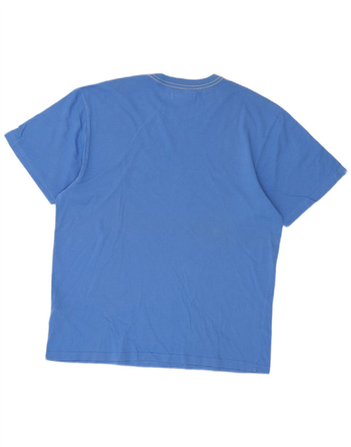 Adidas Mens Graphic T-Shirt Top Large Blue Cotton