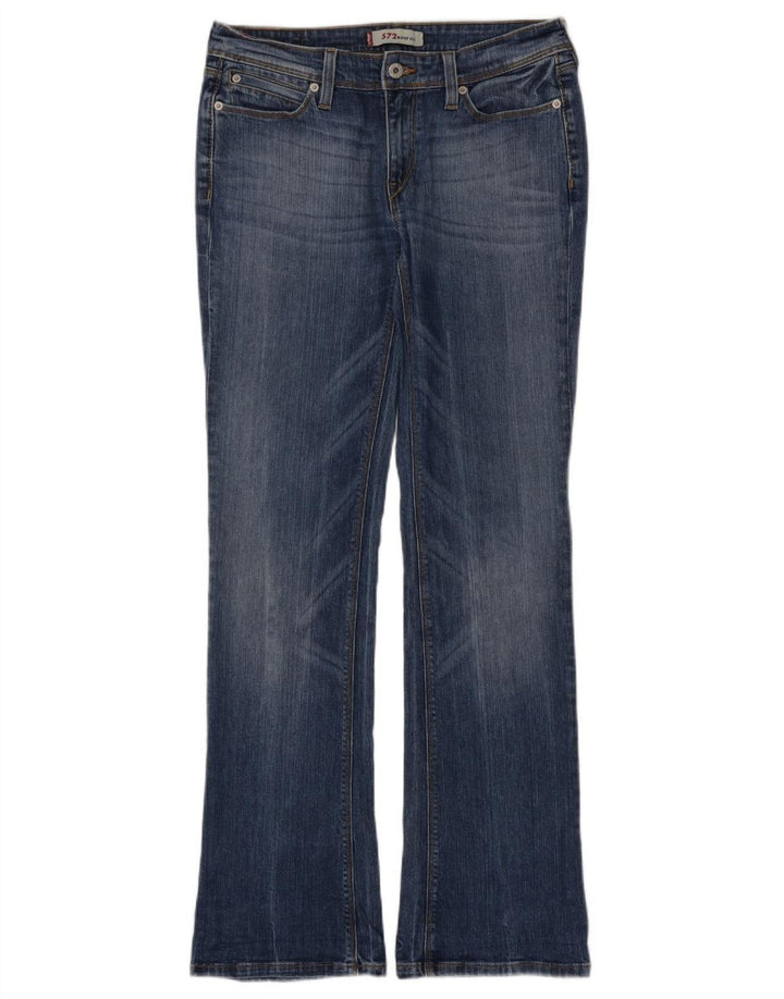 Levi's Womens 572 Bootcut Jeans W31 L34 Blue Cotton