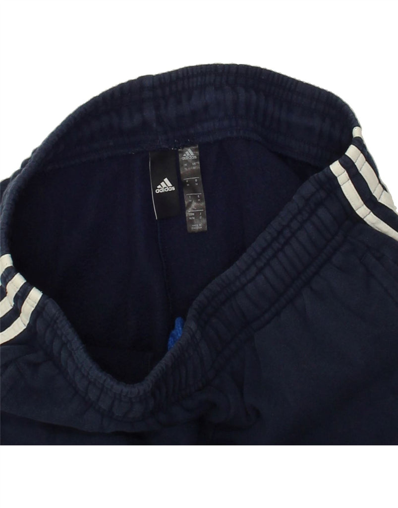 ADIDAS Mens Graphic Tracksuit Trousers Joggers Medium Navy Blue Cotton | Vintage Adidas | Thrift | Second-Hand Adidas | Used Clothing | Messina Hembry 