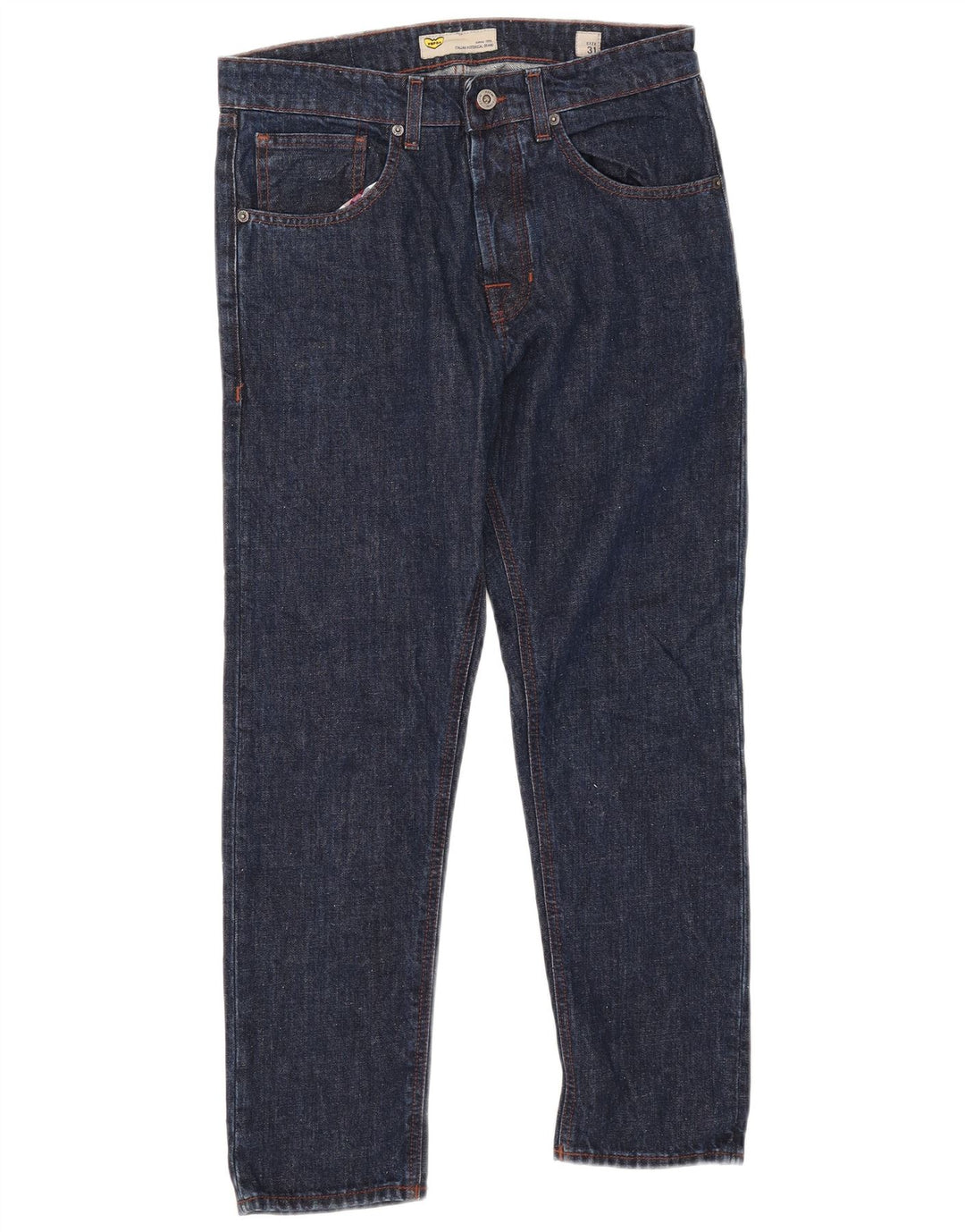 POP 84 Mens Straight Jeans W31 L26 Navy Blue Cotton