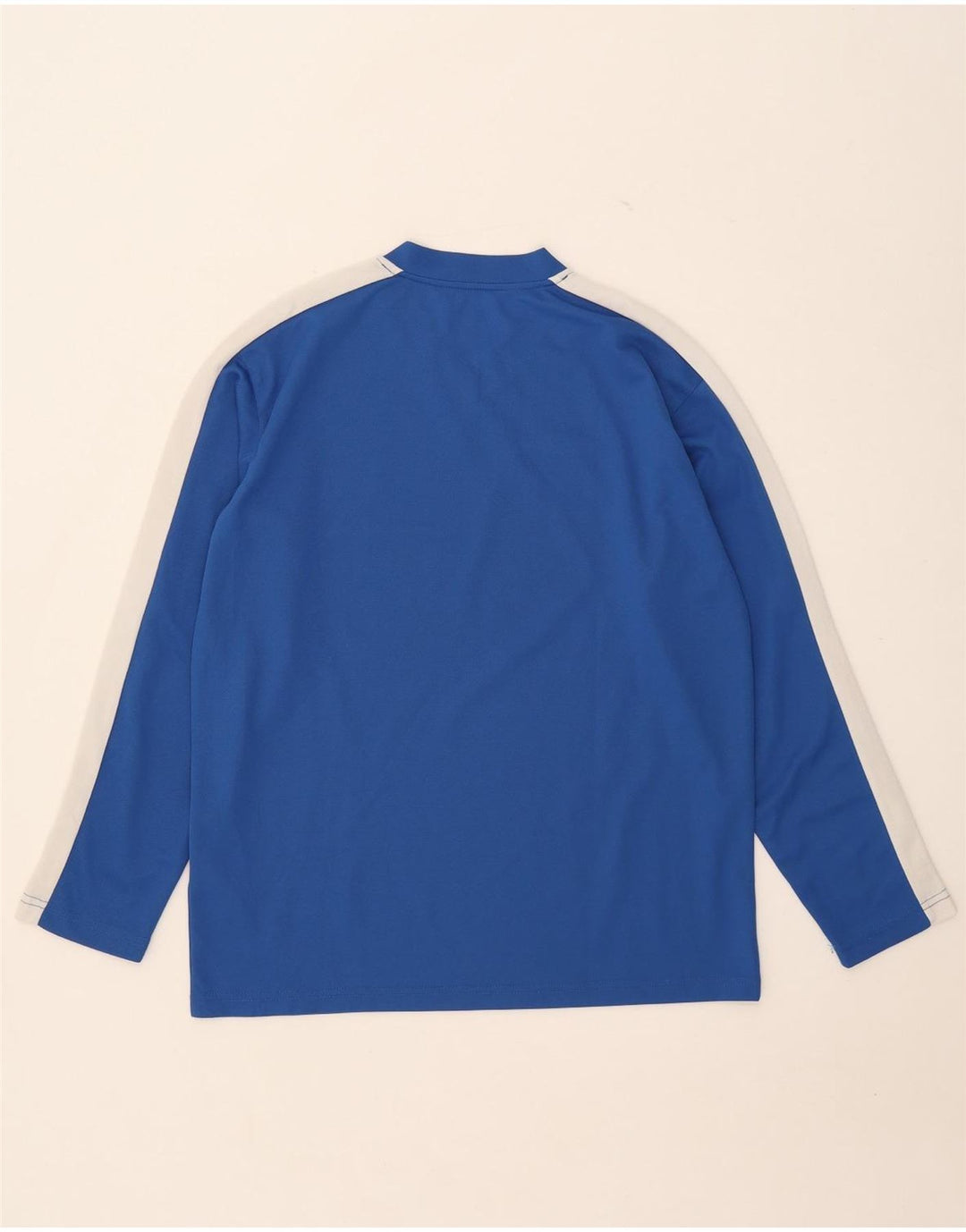 Umbro Mens Top Long Sleeve Medium Blue Colourblock Polyester