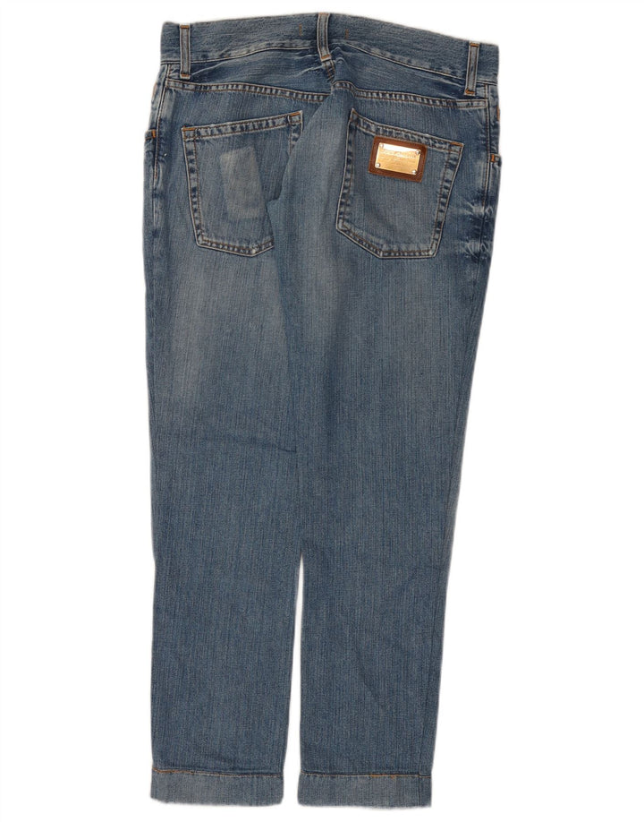 DOLCE & GABBANA Womens Straight Jeans UK 12 Medium W30 L28 Blue