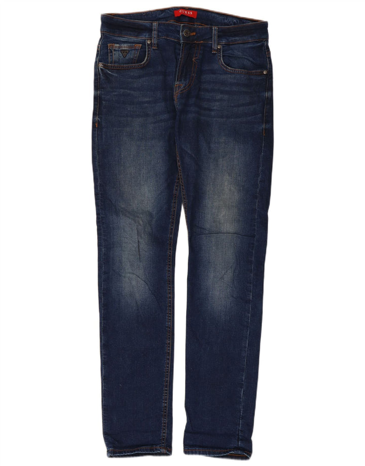 Guess Womens Skinny Jeans W30 L31 Blue Cotton