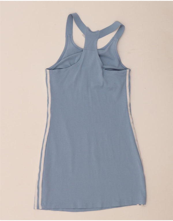 Adidas Womens Tennis Dress UK 12 Medium Blue Cotton