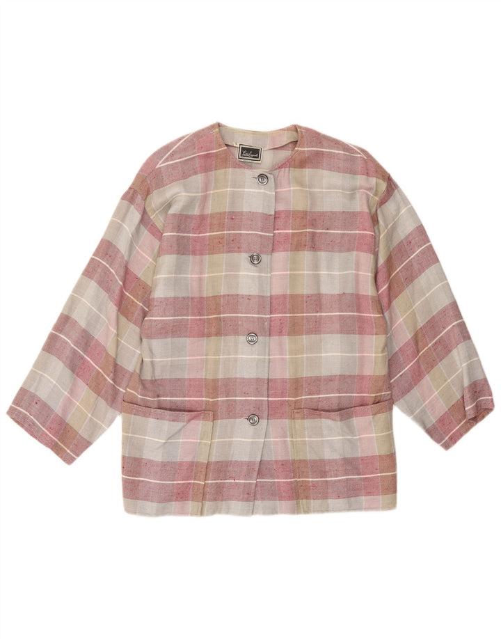 Luisa Spagnoli Womens Blazer Jacket UK 10 Small Multicoloured Check