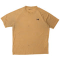 Under Armour Mens T-Shirt Top XL Yellow Polyester