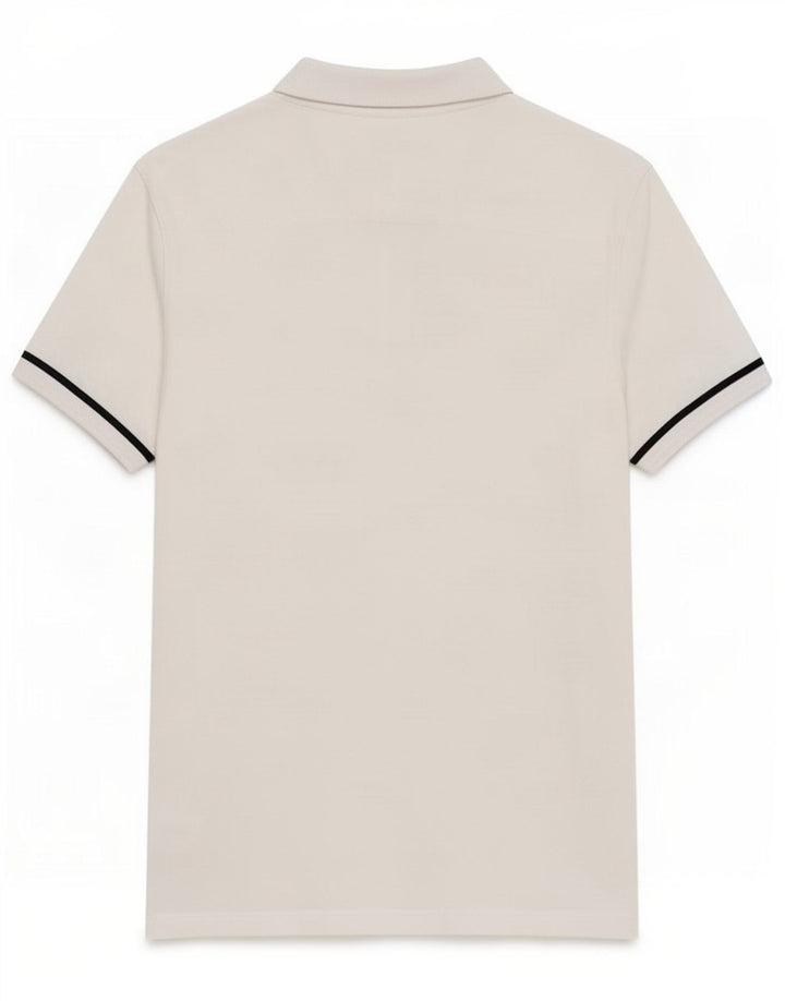 French Connection Mens Polo Shirt Medium White Cotton