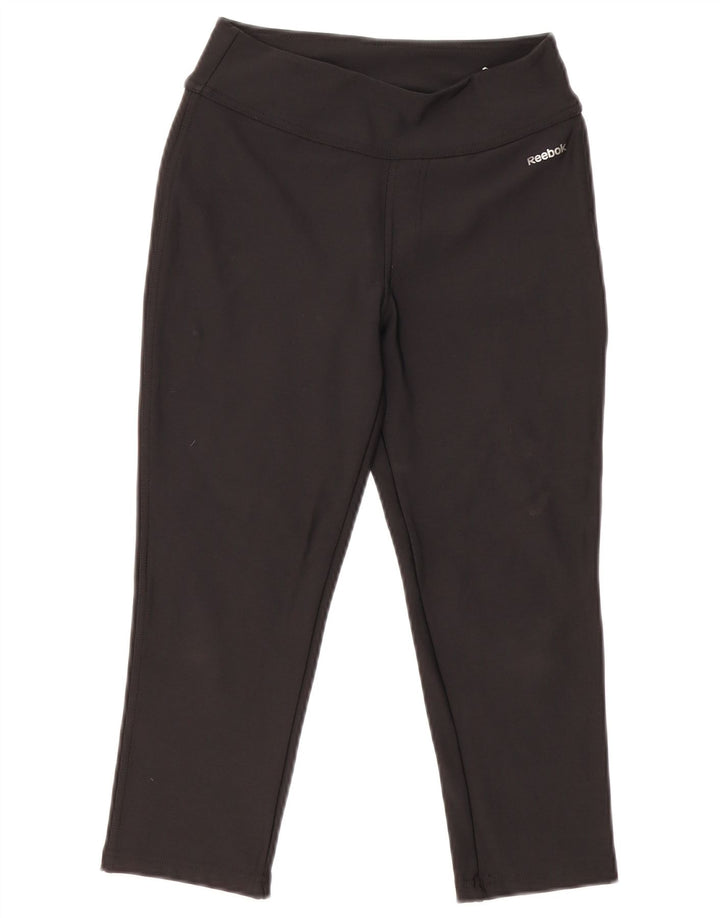 Reebok Womens Leggings UK 8/10 Small  Black Polyamide