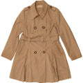 Michael Kors Womens Trench Coat UK 10 Small Beige Cotton