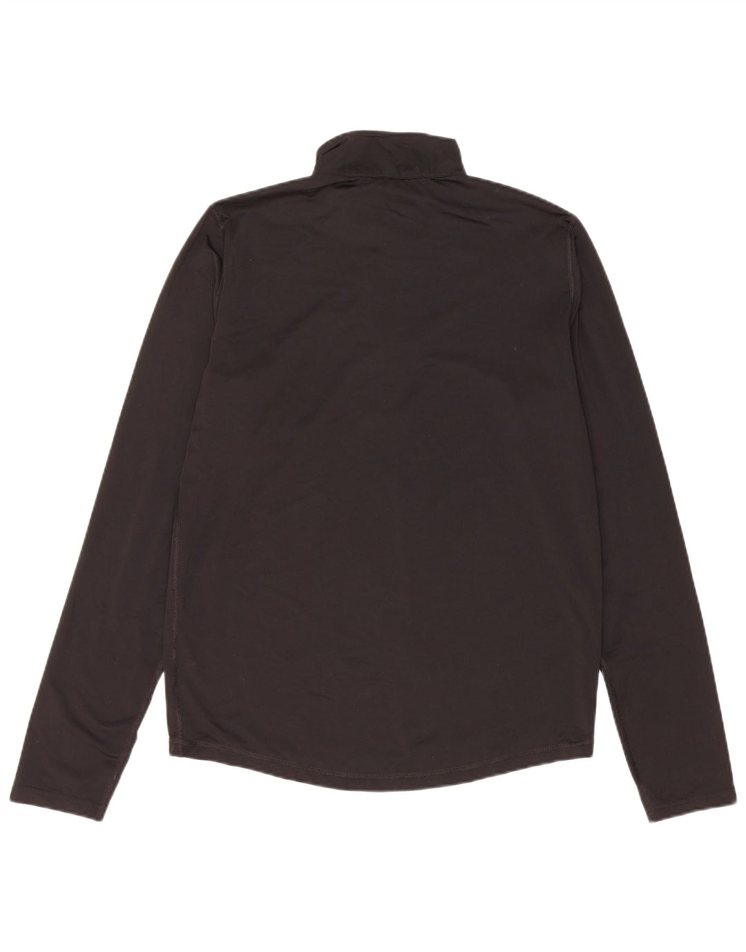 CHAMPION Mens Zip Neck Pullover Tracksuit Top Small Black