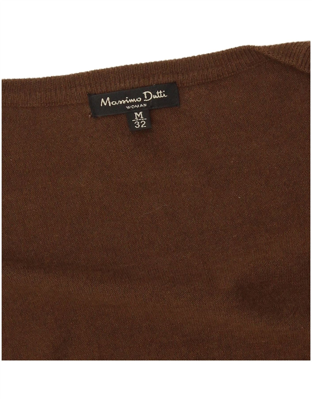 Massimo Dutti Womens Cardigan Sweater UK 12 Medium Brown