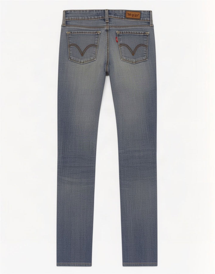 Levi's Womens 571 Slim Jeans W28 L31 Blue Cotton