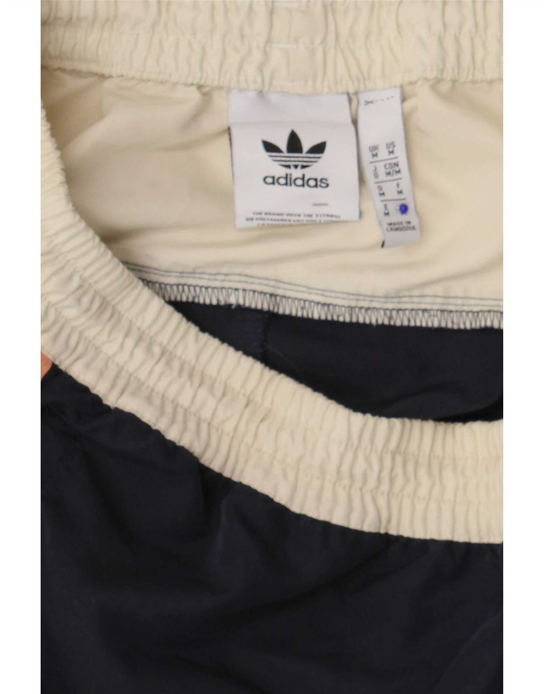 Adidas Mens Swimming Shorts Medium Navy Blue Colourblock Polyester