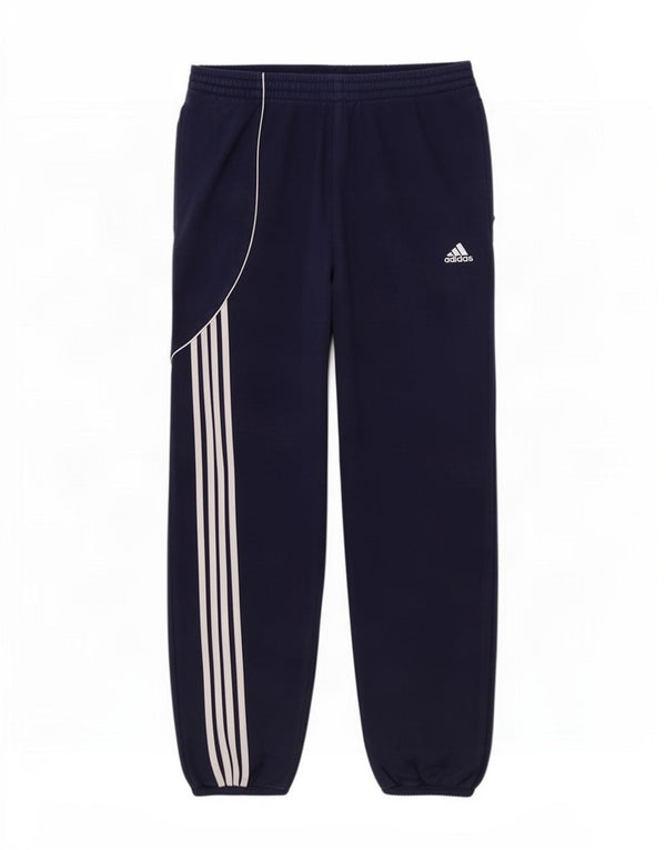 Adidas Mens Tracksuit Trousers Joggers UK 42/44 Large Navy Blue Cotton